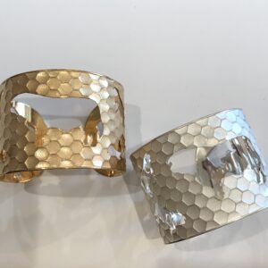 Herd of Nine Hammered Bull Cutout Cuff
